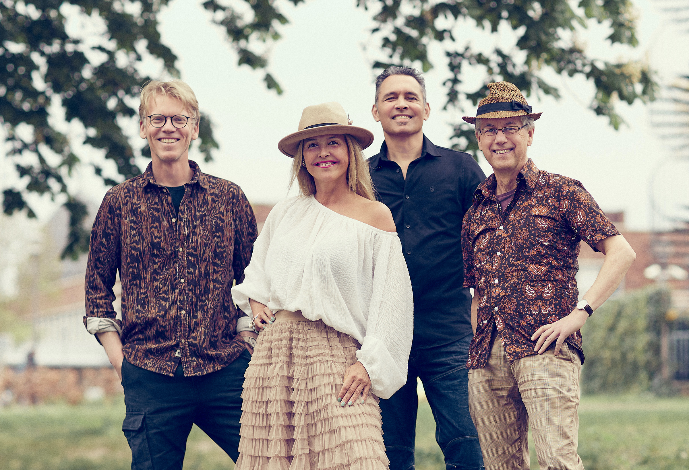 Groepsfoto 4 muzikanten Brisa Latin Jazz